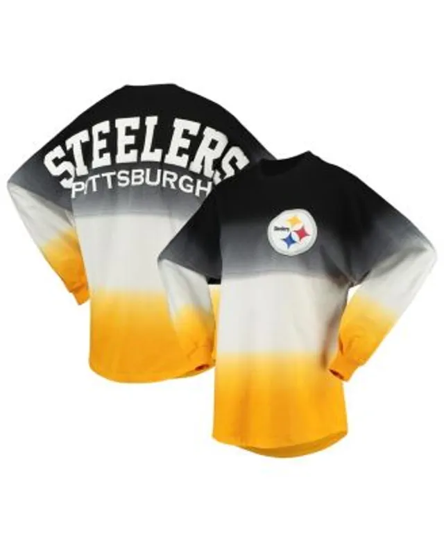 Women's G-III 4Her by Carl Banks White/Black Pittsburgh Steelers First Team  Three-Quarter Sleeve