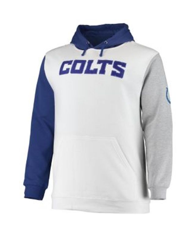 Profile Men's Royal and White Indianapolis Colts Big and Tall Pullover  Hoodie