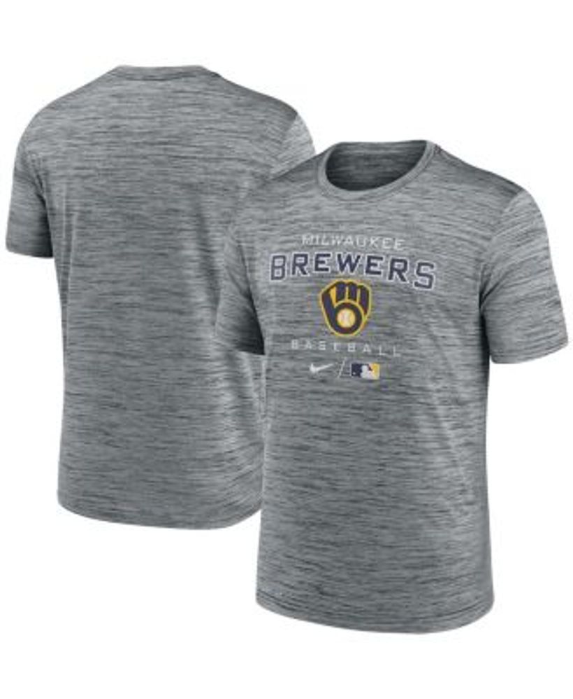 Men's Nike Navy Milwaukee Brewers Large Logo Legend Performance T-Shirt