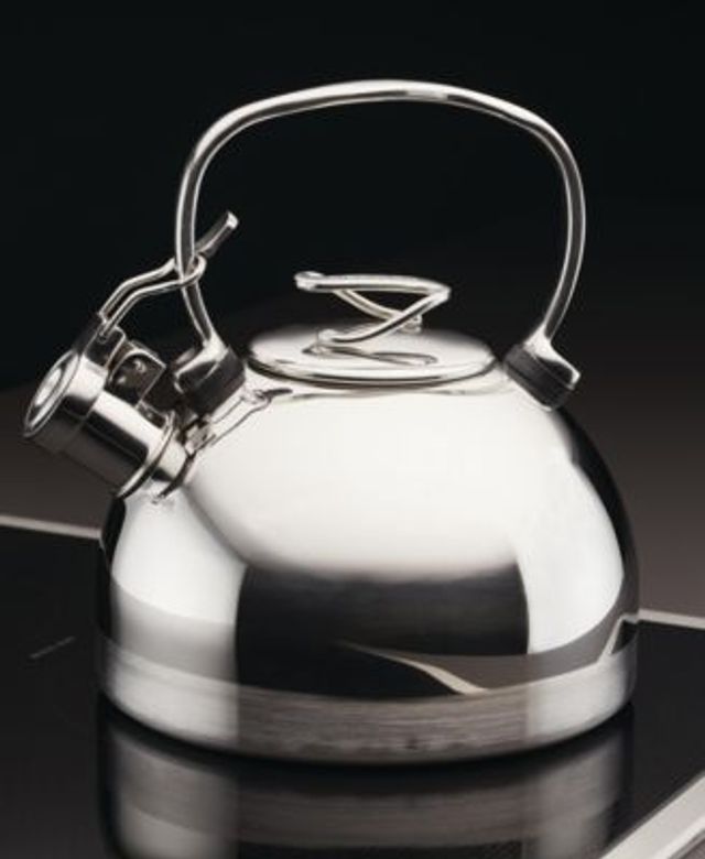 Circulon Enamel on Steel Whistling Teakettle With Flip-Up Spout, 2