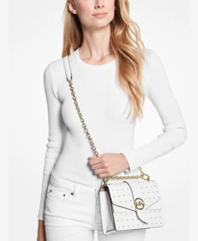 Michael Kors Greenwich Convertible Leather Shoulder Bag - Macy's