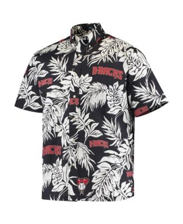 Men's Reyn Spooner Navy Cleveland Indians Aloha Button-Down Shirt Size: Small