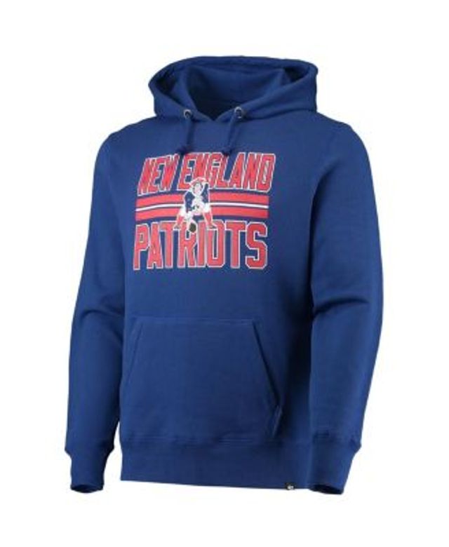 Men's '47 Royal New England Patriots Shortstop Pullover Hoodie