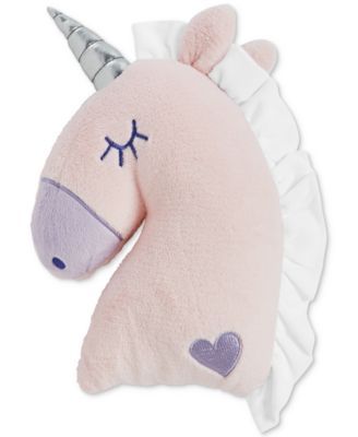 Figural Unicorn Decorative Pillow, 11.5" x 14", Created for Macy's