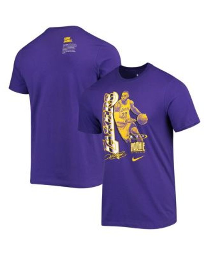 Men's Nike LeBron James Blue Los Angeles Lakers Classic Edition Name &  Number T-Shirt