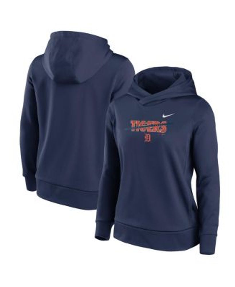 Women's Nike Navy Milwaukee Brewers Team Outline Club - Pullover Hoodie