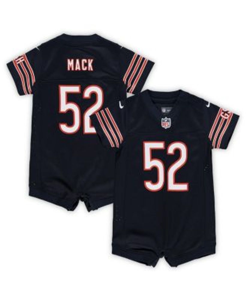 Nike Boys and Girls Infant Khalil Mack Navy Chicago Bears Romper Jersey