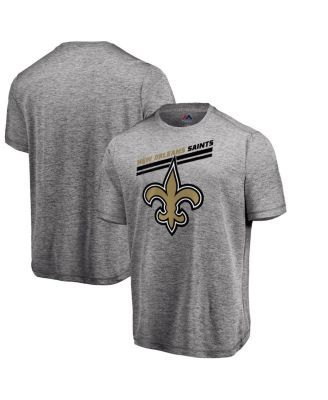 Nike Men's Heathered Gray New Orleans Saints Primary Logo T-shirt