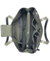 Calvin Klein Hadley Monogram Satchel Bag in Natural