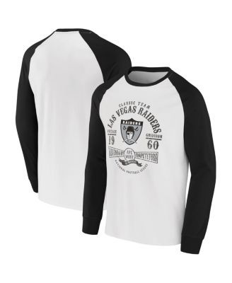 Las Vegas Raiders Nike Rewind 3/4-Sleeve T-Shirt - White/Black