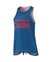 FOCO Royal Chicago Cubs Gradient Tie-Back Racerback Tank Top