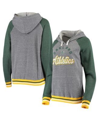 5th & Ocean by New Era Women's Milwaukee Brewers Navy Heather Hooded Full Zip Long Sleeve Jacket