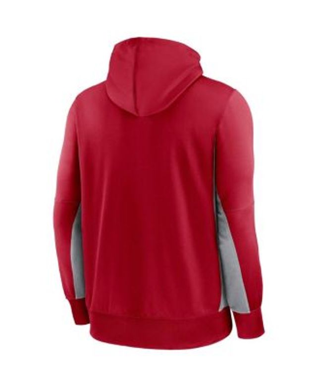 Men's Nike Therma Lockup (NFL Arizona Cardinals) Full-Zip Hoodie in Red, Size: Large | NS47425M71-5P9