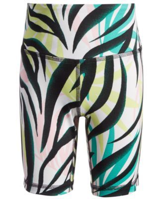 Big Girls Zebra Print Bike Shorts, Created for Macy's