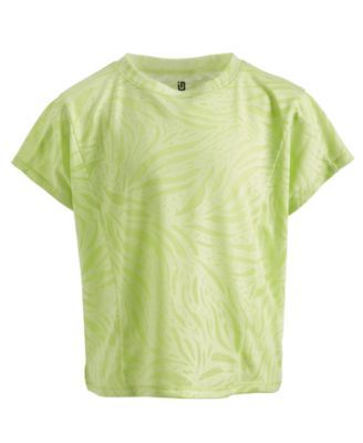 Big Girls Burnout Palm T-Shirt, Created for Macy's