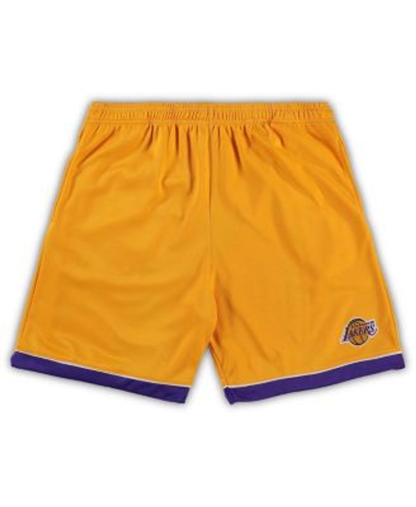 Fanatics Men's Branded Gold and Purple Los Lakers Big Tall Shorts | Montebello Town Center
