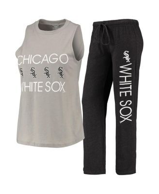 Women's Chicago Cubs Concepts Sport Royal/Red Meter Muscle Tank Top & Pants  Sleep Set