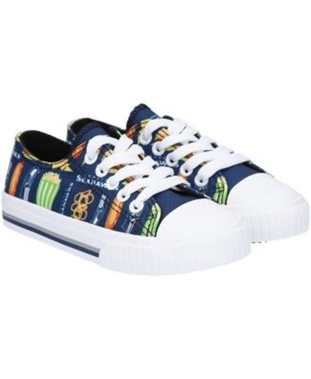 Youth Milwaukee Brewers FOCO Tie-Dye Canvas Sneakers