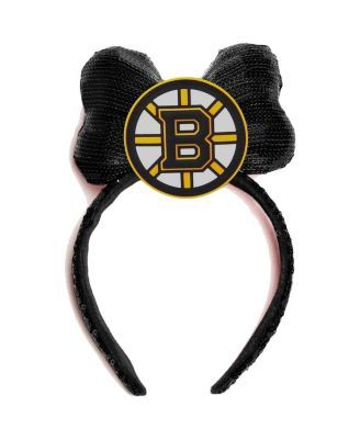Women's Black Boston Bruins Logo Headband