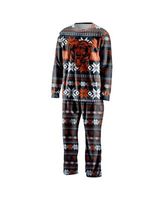 Men's FOCO Navy Houston Texans Wordmark Ugly Pajama Set