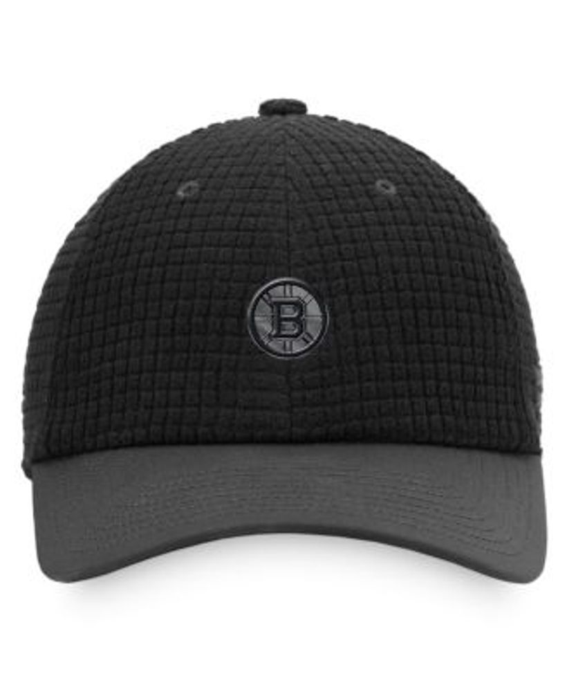 Men's Fanatics Branded Black/White Boston Bruins Authentic Pro Trucker  Snapback Hat