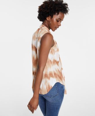 Tie Dye Bow Blouse, Created for Macy's