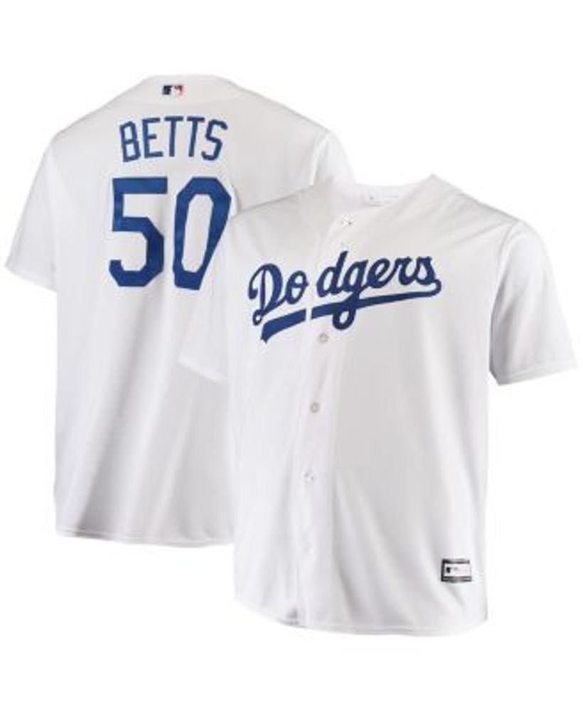 Men's Mookie Betts Gray Los Angeles Dodgers Big & Tall Replica