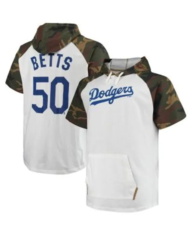 Los Angeles Dodgers Big & Tall Raglan Hoodie Full-Zip Sweatshirt