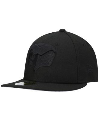 New Era Seattle Seahawks Black on Black 59FIFTY Fitted Cap - Macy's