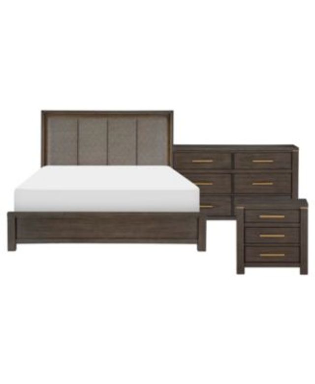 Homelegance Rockport 3pc Bedroom Set (Queen Bed, Dresser