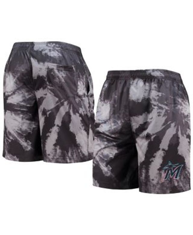 New Era Men's White Miami Dolphins Tie-Dye Shorts