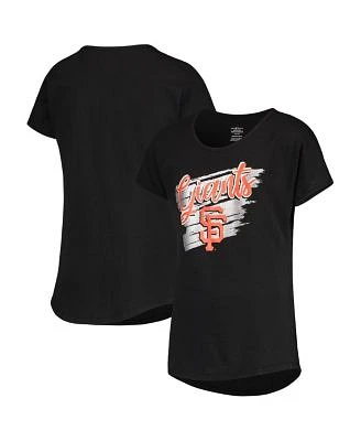 Youth Girls Black San Francisco Giants Dream Scoop-Neck T-shirt