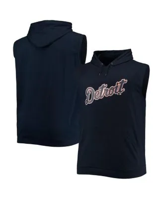 Detroit Tigers Navy/Heathered Navy Big & Tall Wordmark Club