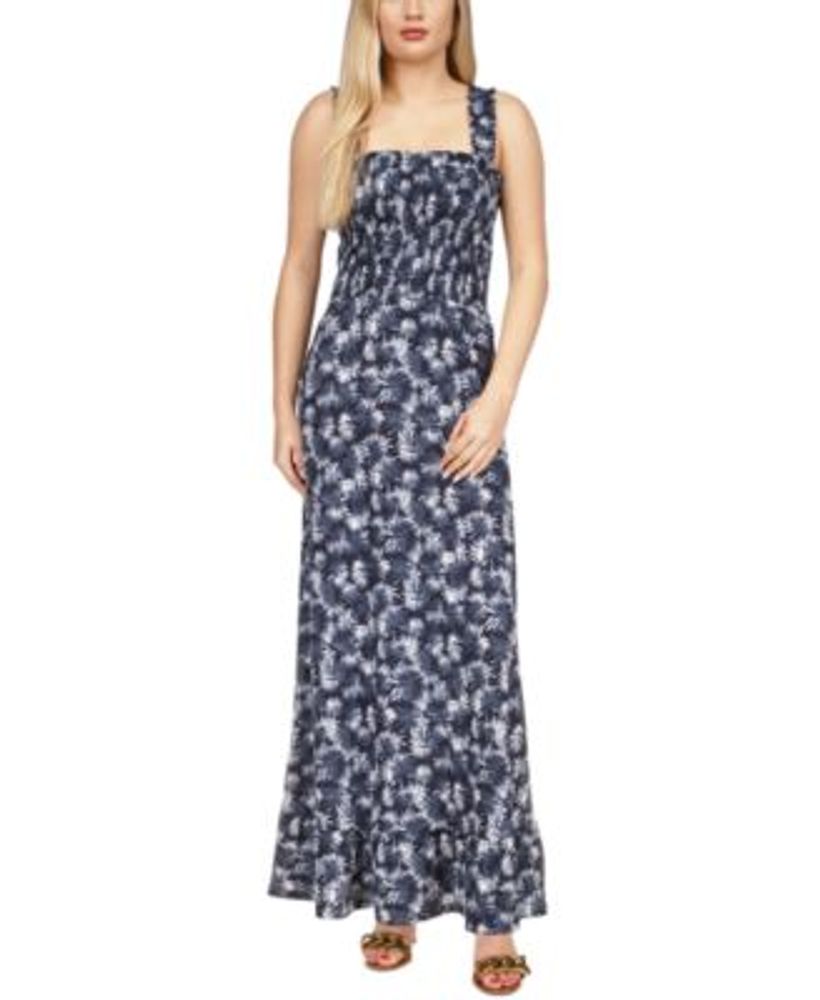 Michael Kors Women's Printed Smocked Maxi Dress | Connecticut Post Mall