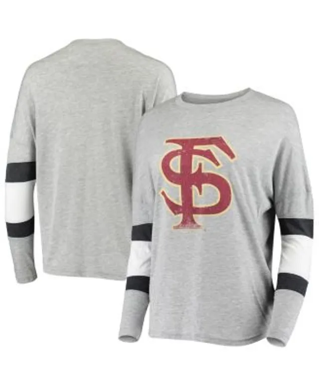 St. Louis Cardinals Baseball Long Sleeve Heather Gray T-Shirt New! Womens  MEDIUM