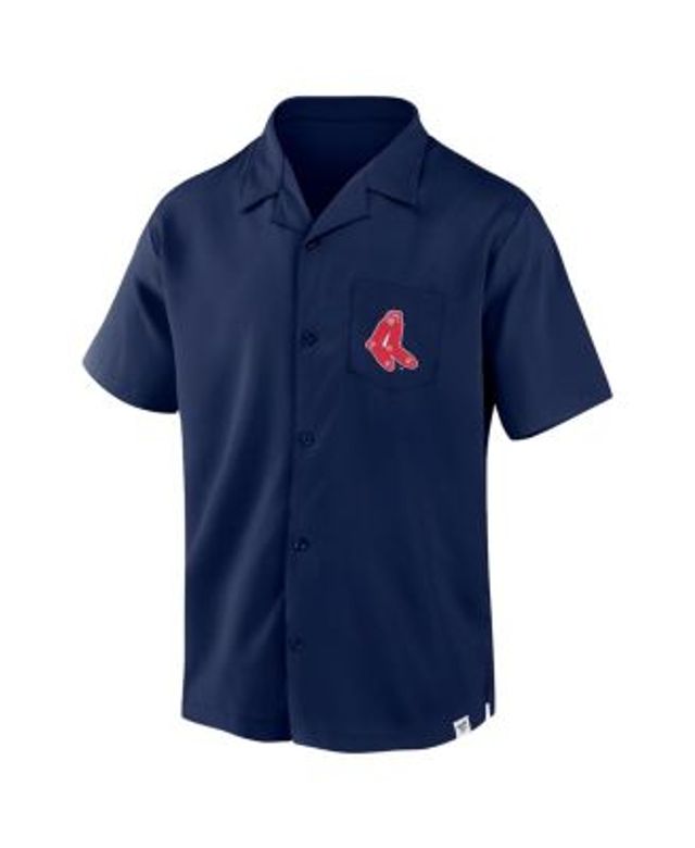 Reyn Spooner Men's Navy Chicago Cubs Vintage-Inspired Short Sleeve  Button-Up Shirt