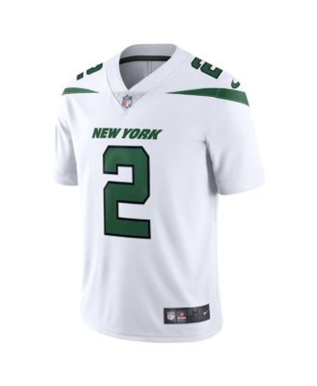 Men's Nike Zach Wilson Spotlight White New York Jets Vapor Limited Jersey Size: Medium