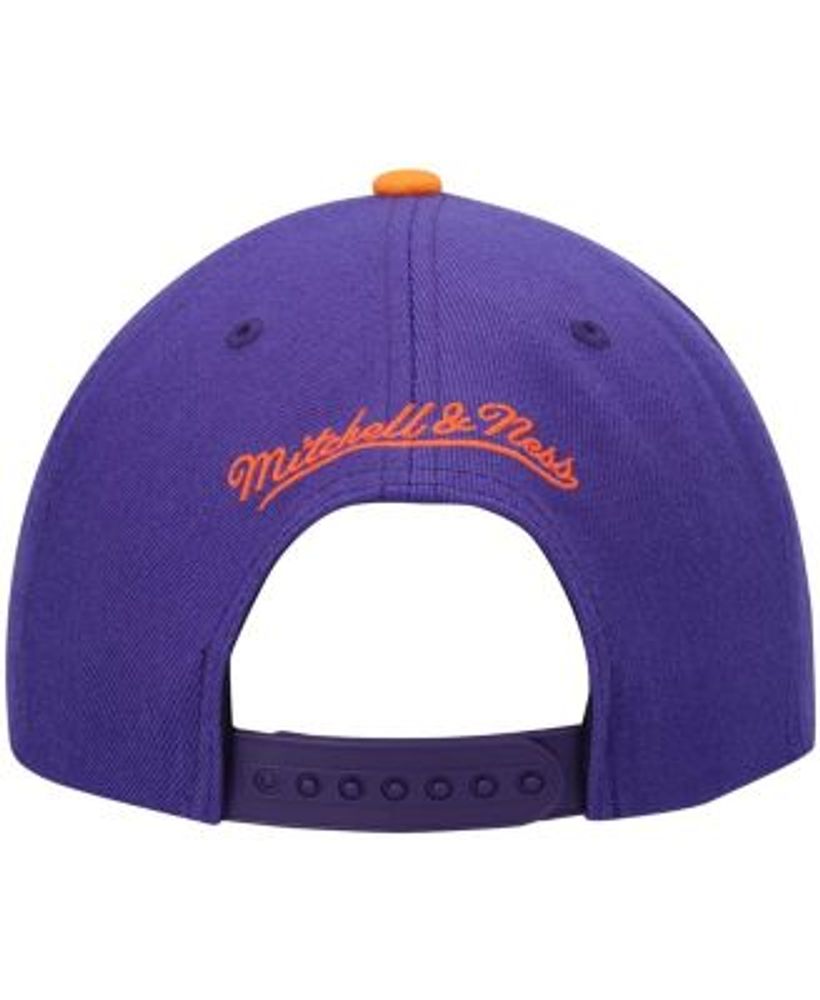 Mitchell & Ness Men's White, Purple Milwaukee Bucks Hardwood Classics Core  2-Tone 2.0 Pro Snapback Hat