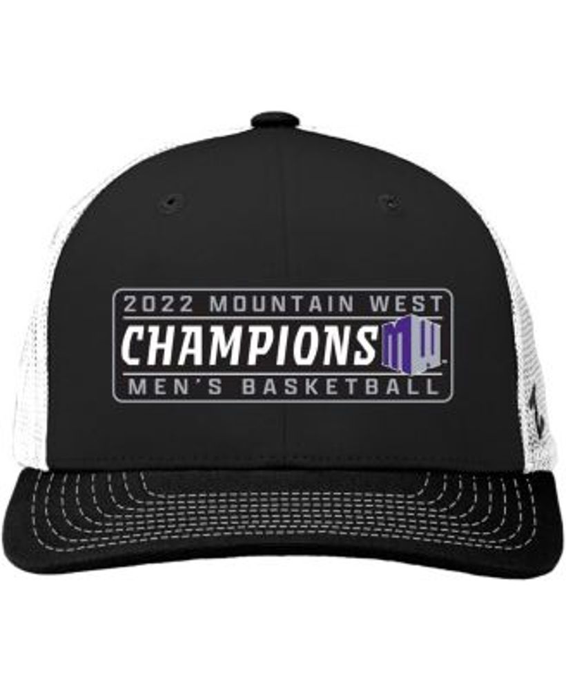 Zephyr Men's Black, White Boise State Broncos 2022 Mountain West Men's  Basketball Conference Tournament Champions Locker Room Adjustable Hat