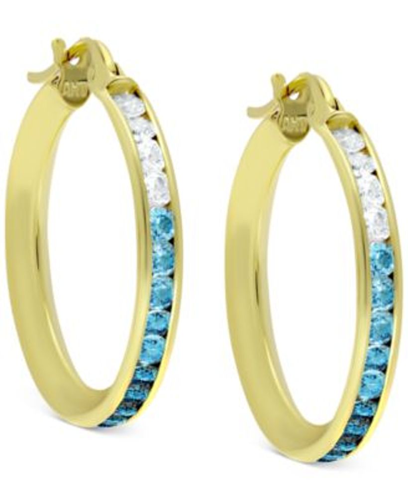 Macy's Swirl Heart Hoop Earrings in 14k Gold - Macy's