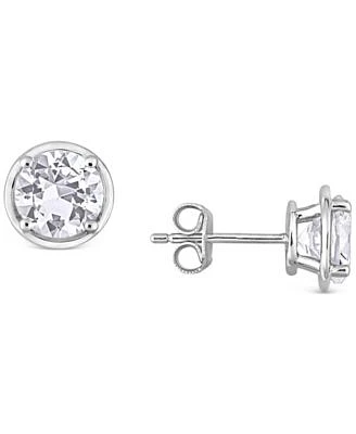 Lab-Created White Sapphire Stud Earrings (3-1/4 ct. t.w.) in Sterling Silver