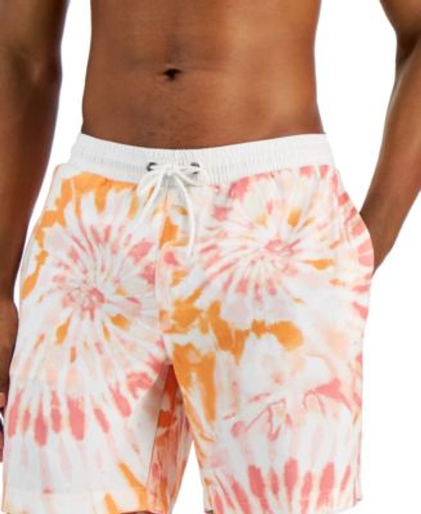 Men's Regular-Fit Quick-Dry Tie-Dyed 7" Swim Trunks, Created for Macy's