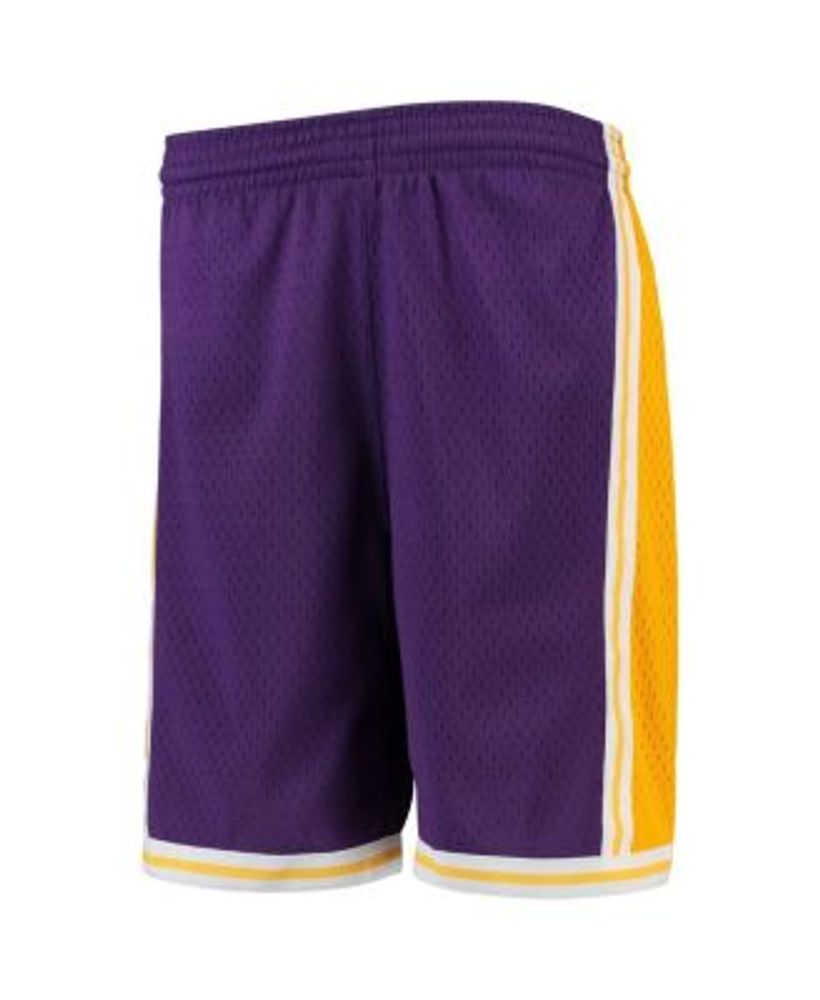 Youth Mitchell & Ness Gold Los Angeles Lakers Hardwood Classics Swingman Shorts Size: Large