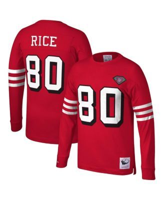 Lids Joe Montana San Francisco 49ers Mitchell & Ness Retired Player Name  Number Long Sleeve Top - White