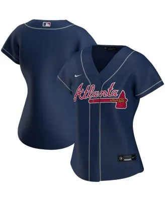 Nike Men's Atlanta Braves Pitch Black Replica Jersey