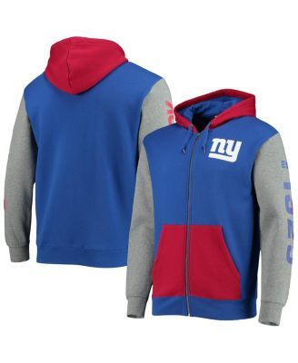 Men's Royal New York Giants Team Full-Zip Hoodie Jacket