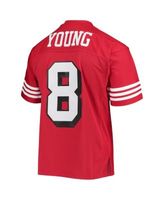 Mitchell & Ness Men's Steve Young Scarlet San Francisco 49ers 1994 Legacy  Replica Jersey