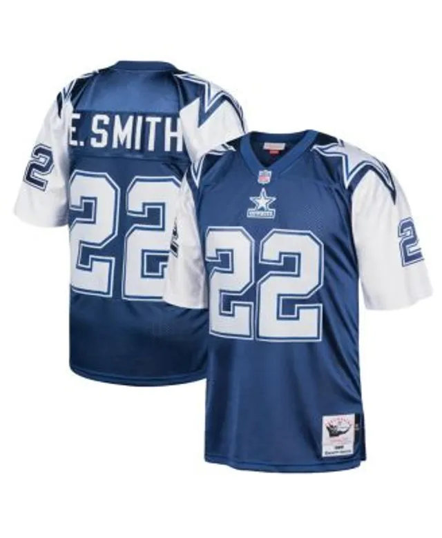 Mitchell & Ness Men's Emmitt Smith White, Navy Dallas Cowboys 1994  Authentic Retired Player Jersey - Macy's