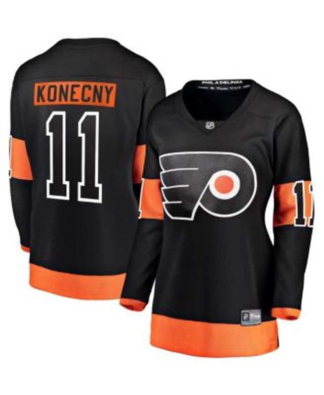 Travis Konecny Philadelphia Flyers Men's Reebok Authentic Orange