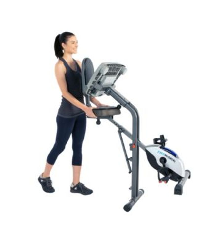 Exerwork 2000I Bluetooth Folding Exercise Desk Bike with 24 Workout Programs and MyCloudFitness App